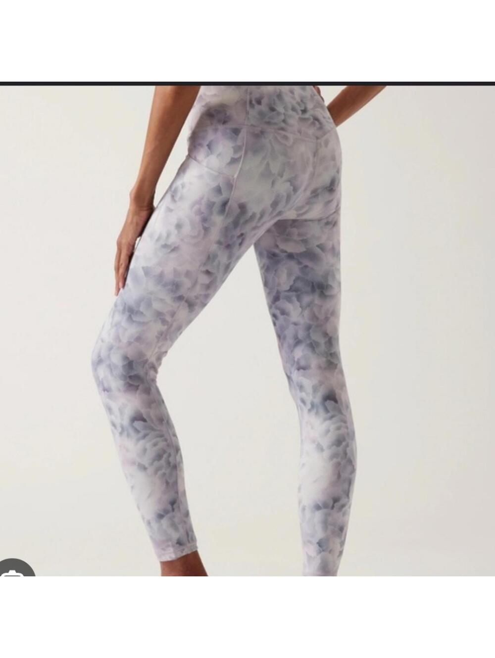Athleta Gray Purple Elation Snow Dye 7/8 Legging Size XS - Picture 2 of 7